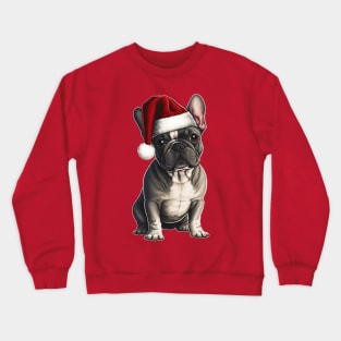 Santa French Bulldog Crewneck Sweatshirt